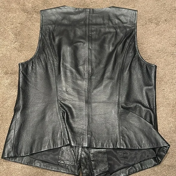 Bebe genuine leather vest - black - Picture 4 of 4